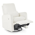 Delta Children - babyGap Cloud Recliner, Performance Fabric, White Boucle | Power Recliner with Swivel & Glide, Features Stain-Resistant Fabric, Cozy Boucle Fabric & Includes a Lumbar Pillow