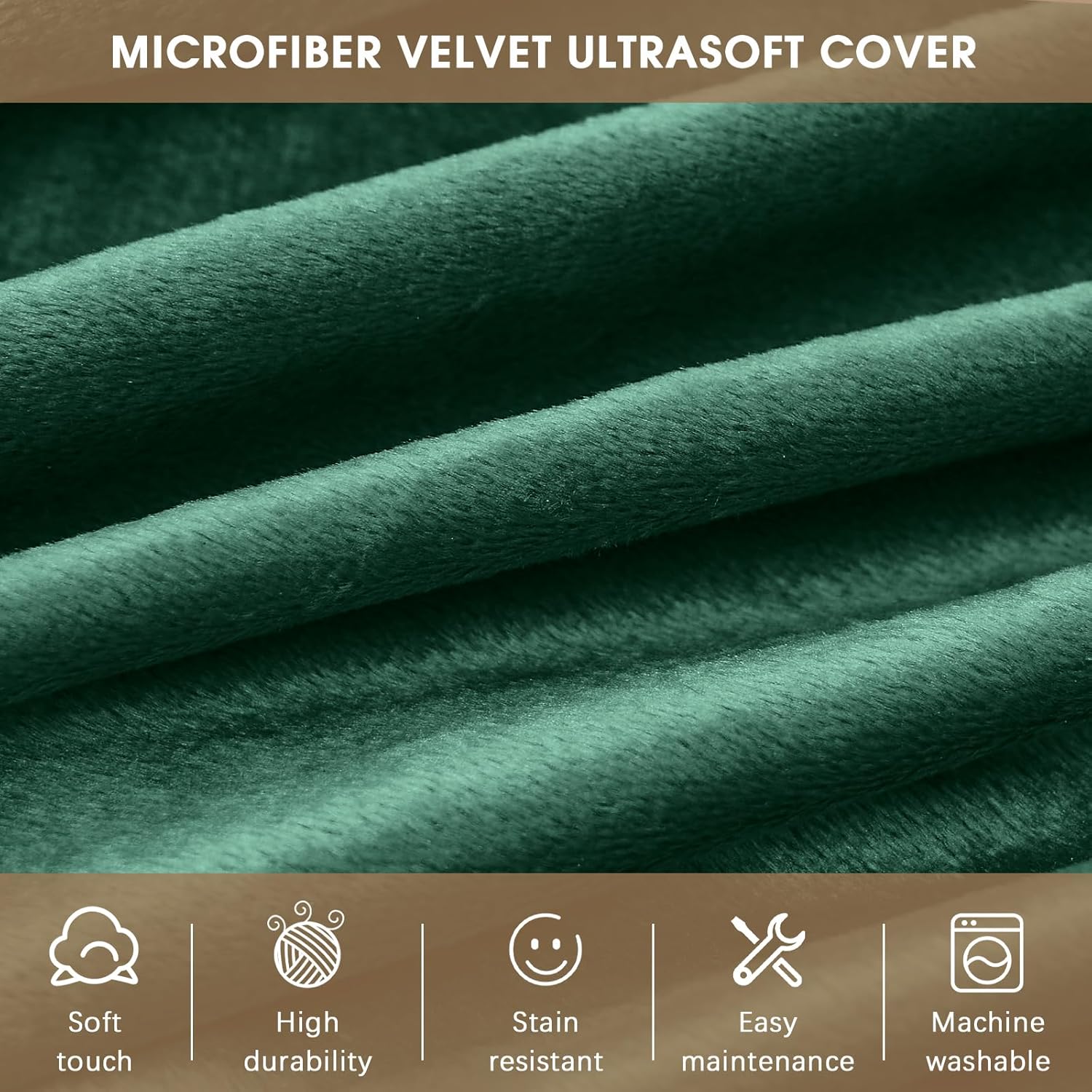 Bean Bag Chairs for Kids - Memory Foam Furniture BeanBag Chair - Kids/Teens Sofa with Soft Micro Fiber Cover - Round Fluffy Couch for Living Room Bedroom College Dorm - 2.5 ft, Green