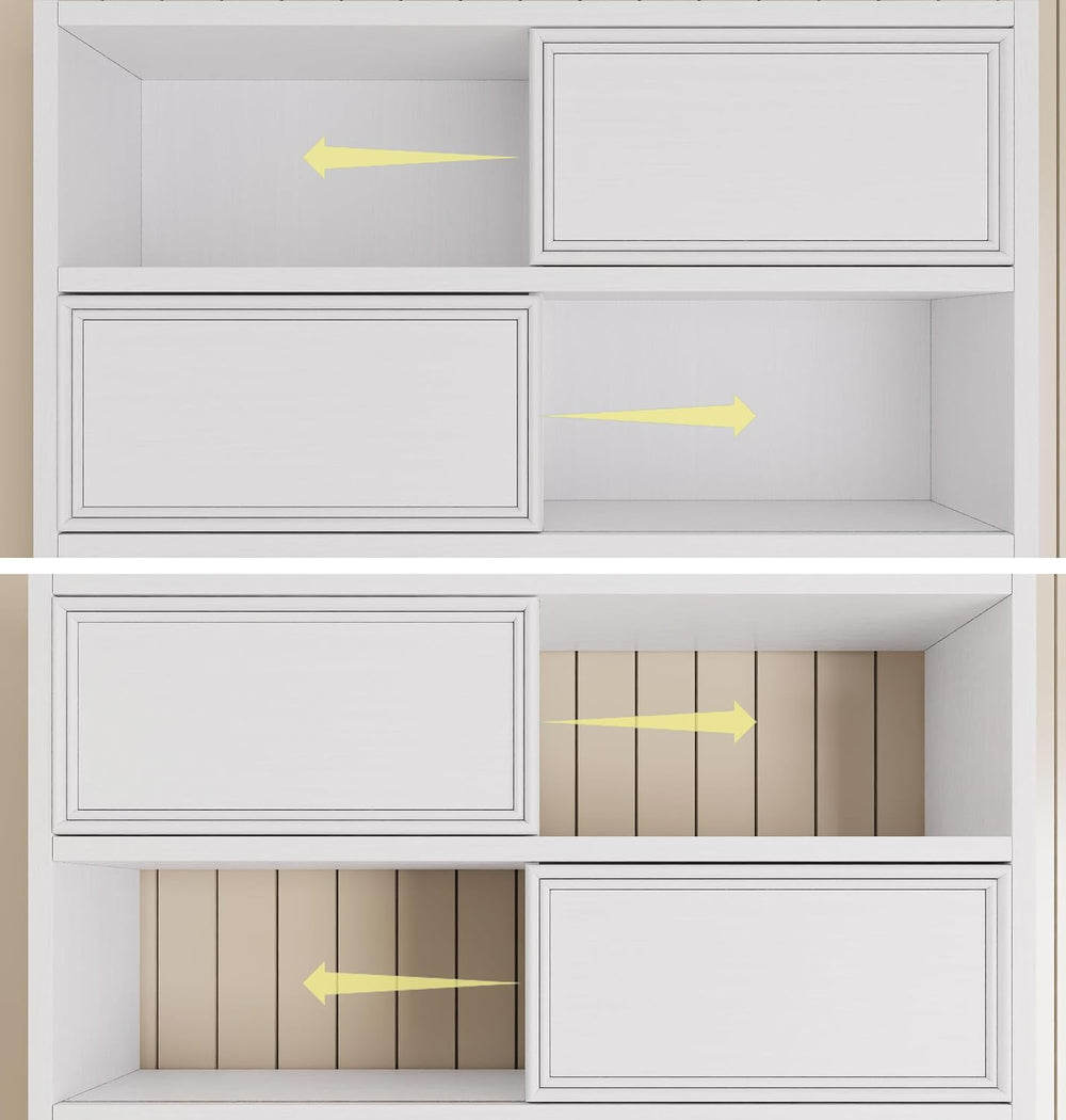 BLANKSPACE 71" Tall Kitchen Pantry Cabinet with Microwave Shelf Built-in...