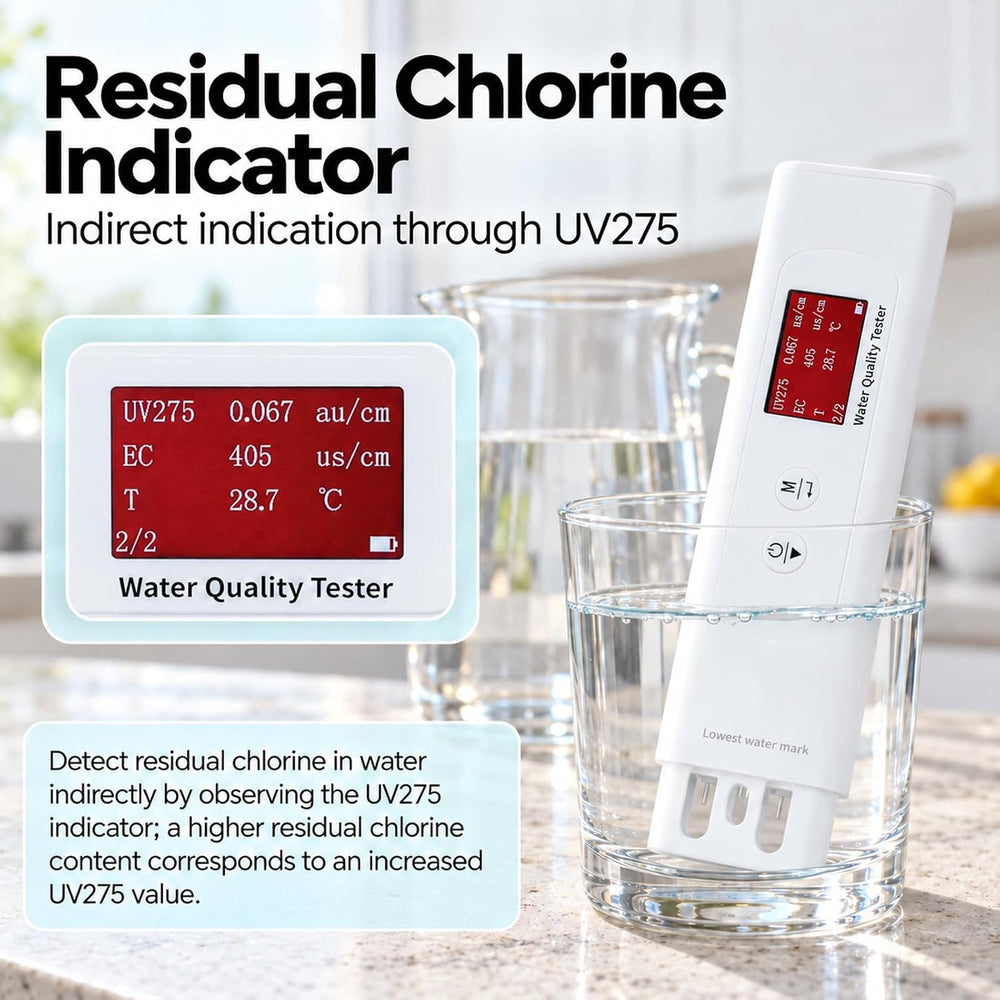 Water Quality Tester for Drinking Water, Portable 6-in-1 TDS Meter TOC, COD, ...