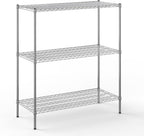 21" Deep x 48" Wide x 54" Height Wire Shelving Kit | 3-Tier | NSF Commercial Storage Rack Unit
