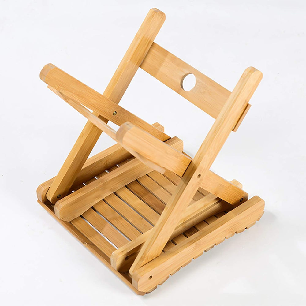 Foldable Bamboo Stoo l Outdoor Camping Stoo l Fishing Chair Stoo l Bamboo Ste...