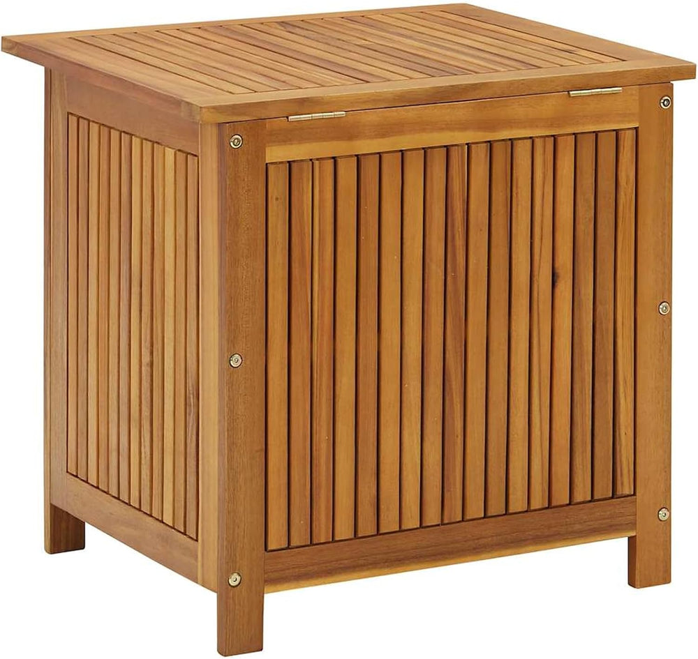 Gecheer Wooden Storage Box, Garden Storage Bench with Water-Resistant Bag, 60...