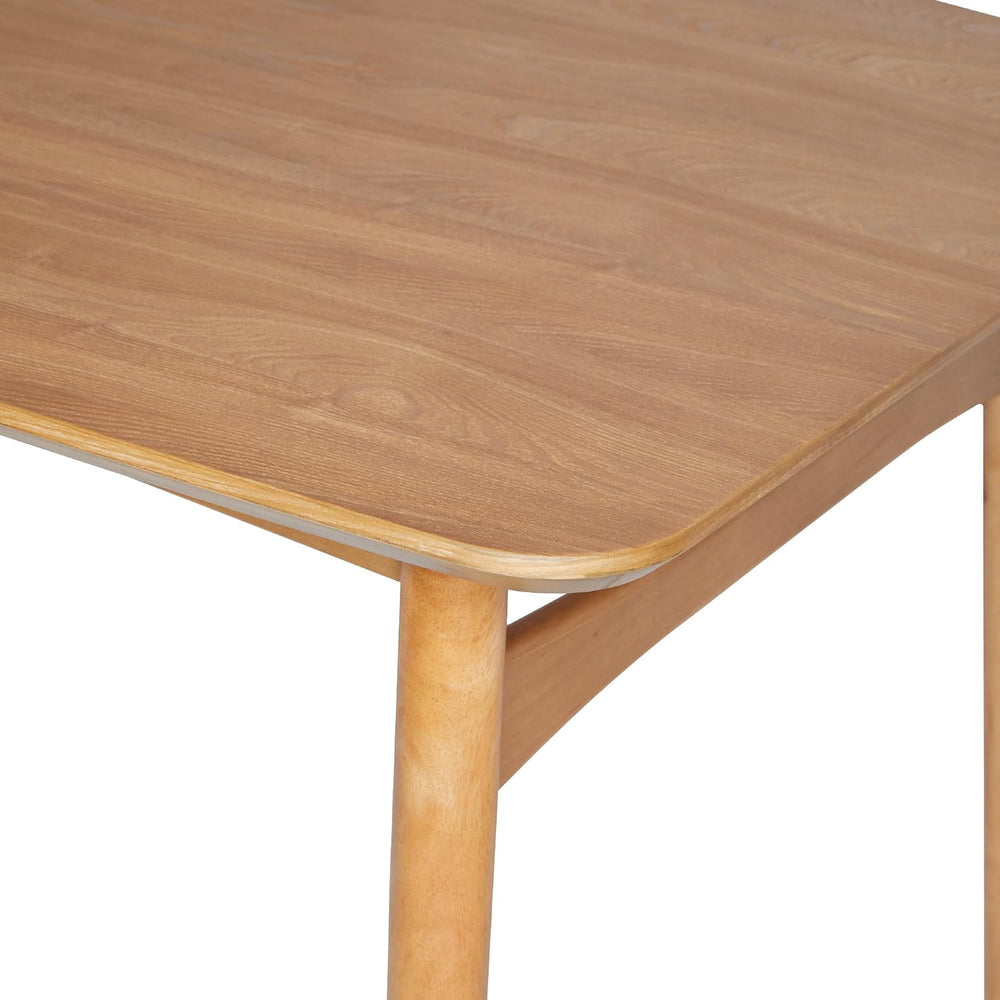 Walker Edison Mid-Century Modern Solid Wood Tapered-Leg Dining Table, 59 Inch...