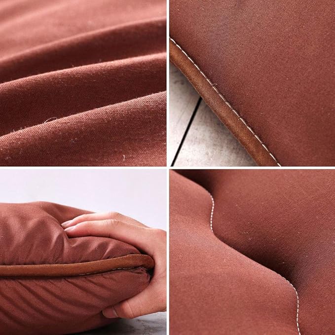 MAXYOYO Japanese Floor Mattress Futon Mattress, 4" Thicken Tatami Mat Sleeping Pad Foldable Roll Up Mat Boys Girls Dormitory Pad Kids Floor Lounger Pillow Bed, Charcoal Grey, Queen Size