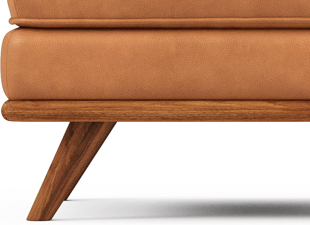 Valencia Artisan Ottoman Italian Nappa 11000 Top Grain Leather, Perfect Balan...