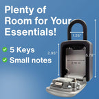 Key Lock Box for Outside - Combination Realtor Lockbox for House Keys Outdoor
