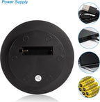 Rotating Display Stand Turntable Stand Black Spinning Stand for Product Shows with Telecontroller,7.87inch /17.6lbs Max Load,Black Round