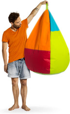 Harlekin Bean Bag Chair, Multicolor - Bean Bag Couch for Kids and Adults - Sofa Chair for Indoor Living Spaces - Cozy and Stylish Comfy Chair for Reading, Gaming, and More - X-Large