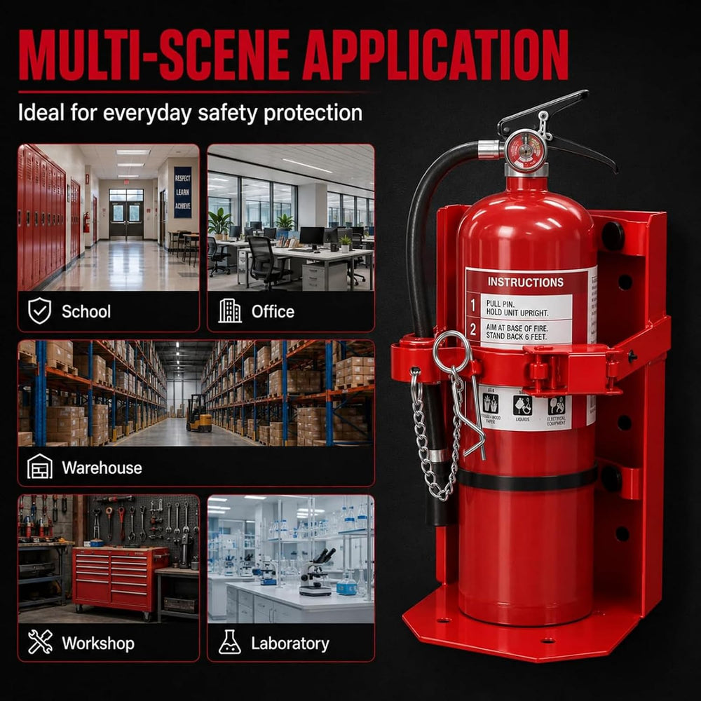 Fire Extinguisher Mount Fit 10lb Dry/5lb Co2 Extinguisher