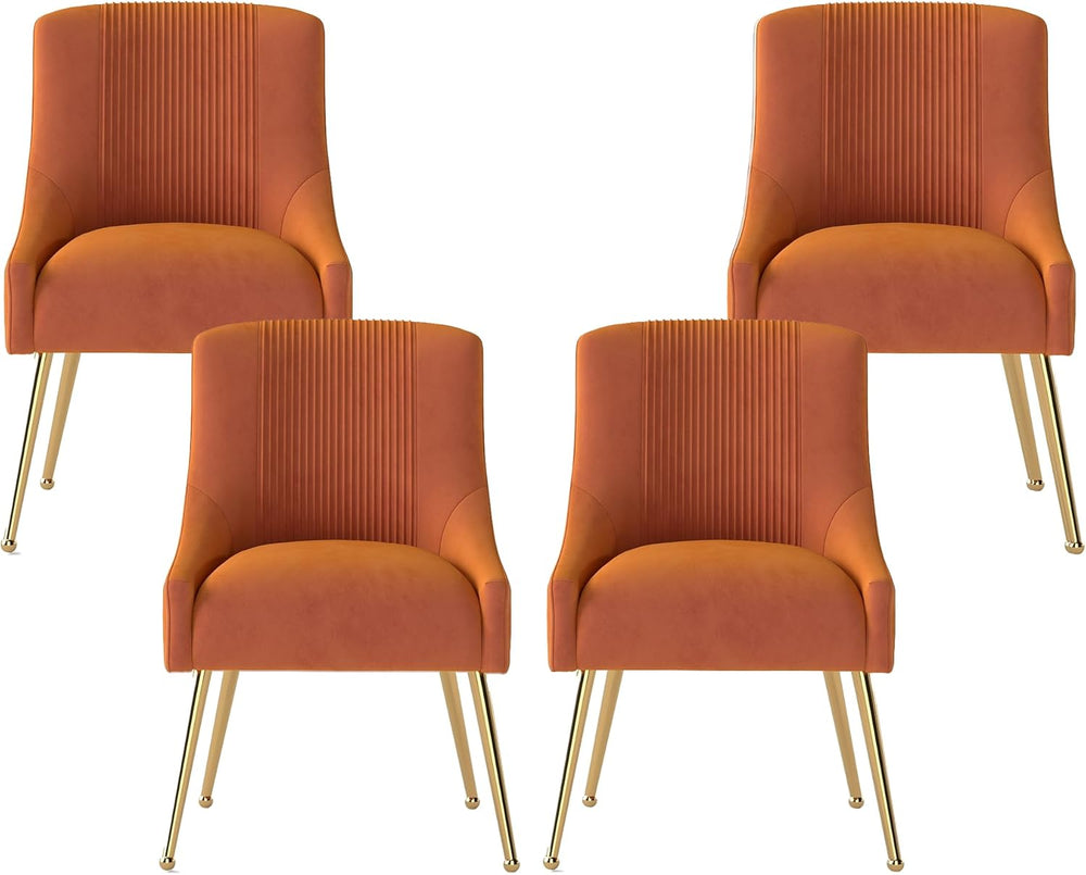 Dining Chairs,Modern Living Room Chairs, Velvet Upholstered Dining Room Chair...