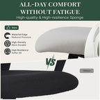 Ergonomic Office Chair, Comfy Desk Chair with Wheels, Adjustable Headrests, Flip-Up Armrests, Breathable Mesh High-Back, Comfortable Swivel Seating for Home Computer, Grey