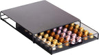Deco Brothers OriginalLine Pod Holder Mesh Drawer, 56 Nespresso Capsule Organizer, Black