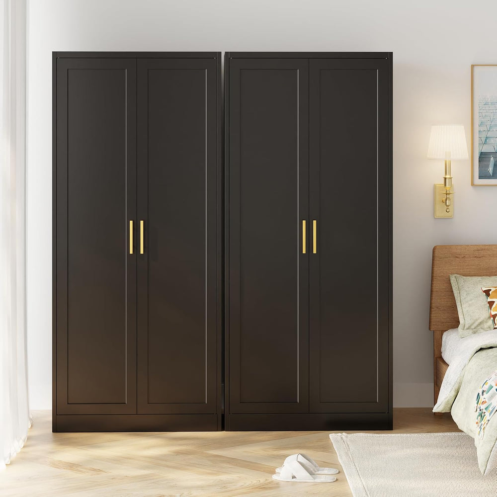 Metal Kitchen Pantry Cabinet, 71"H x 28"W x 14"D Cabinet with ...