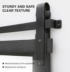 Farmhouse Barn Door Mirror: 22"x30" Black Rustic Wood Frame Mirror for Wall - Home Decor for Entryway/Bathroom/Living Room
