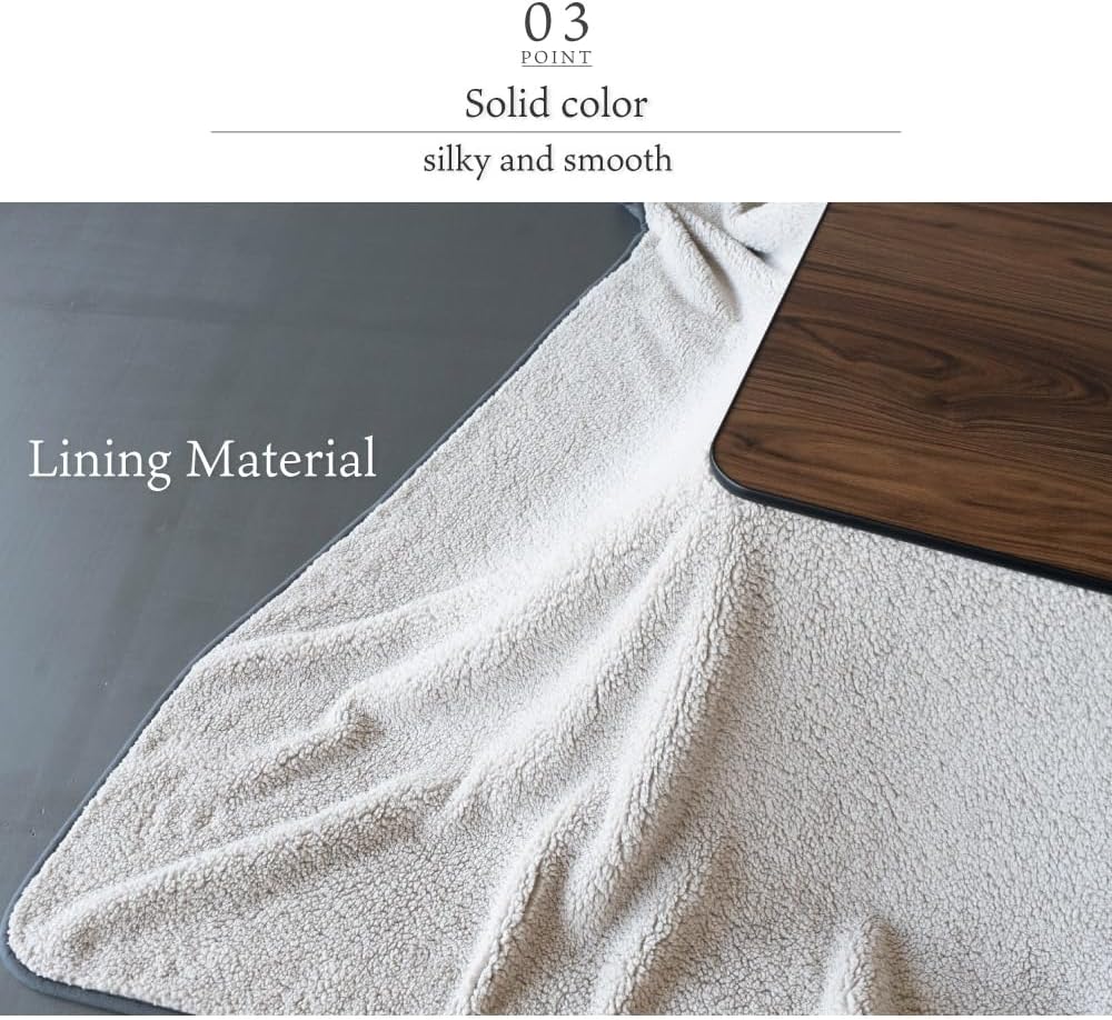 Kotatsu Blanket, Kotatsu Futon, Reversible 100% Polyester Fabric Material, Ho...