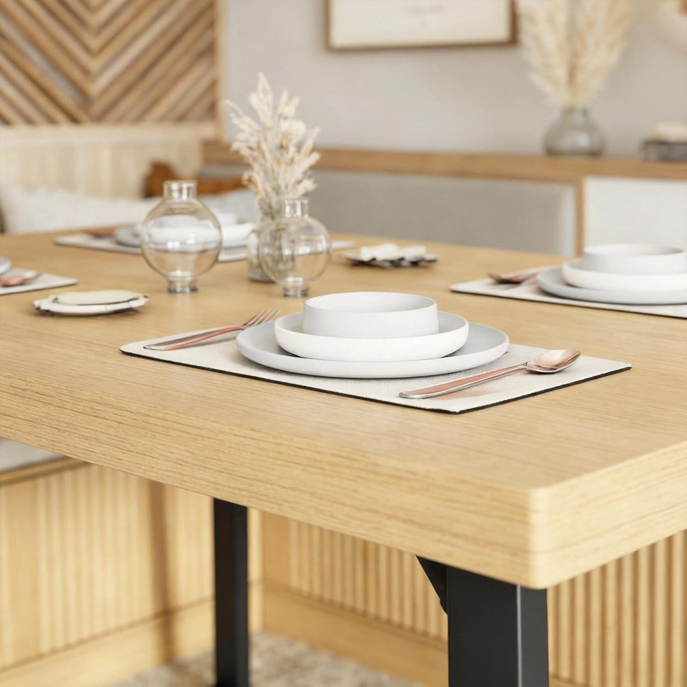 Brafab Corner Dining Table Set, 43 Inch Breakfast Nook Table Set with Bench w...