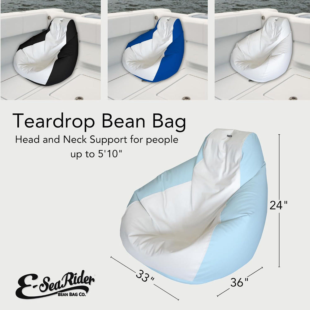 E-SeaRider Teardrop Marine Beanbag (Medium, Multi)