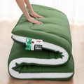 Japanese Floor Mattress, 6" Japanese Futon Mattress, Foldable & Portable Shiki Futon (shikibuton), Roll Up Thicken Sleeping Mattress Tatami Mat Sleeping Pad for Camping (Green, 60 x 80)