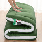 Japanese Floor Mattress, 6" Japanese Futon Mattress, Foldable & Portable Shiki Futon (shikibuton), Roll Up Thicken Sleeping Mattress Tatami Mat Sleeping Pad for Camping (Green, 60 x 80)