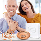 22 Year Wedding Anniversary Copper Gifts 22th Gifts 4" Copper Jewelry Tray Engraved Decorative Dish for Couple Him or Her