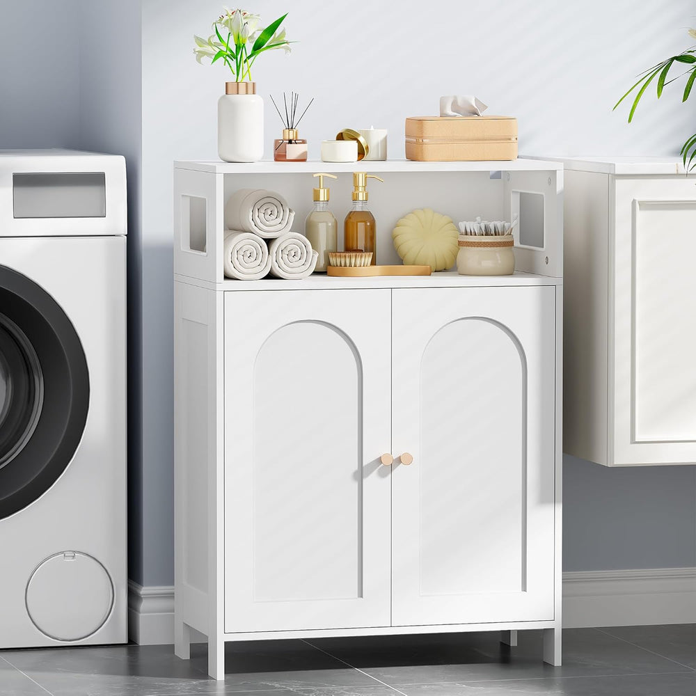 BEWISHOME Bathroom Storage Cabinet, Bathroom Floor Storage Cabinet, Freestand...