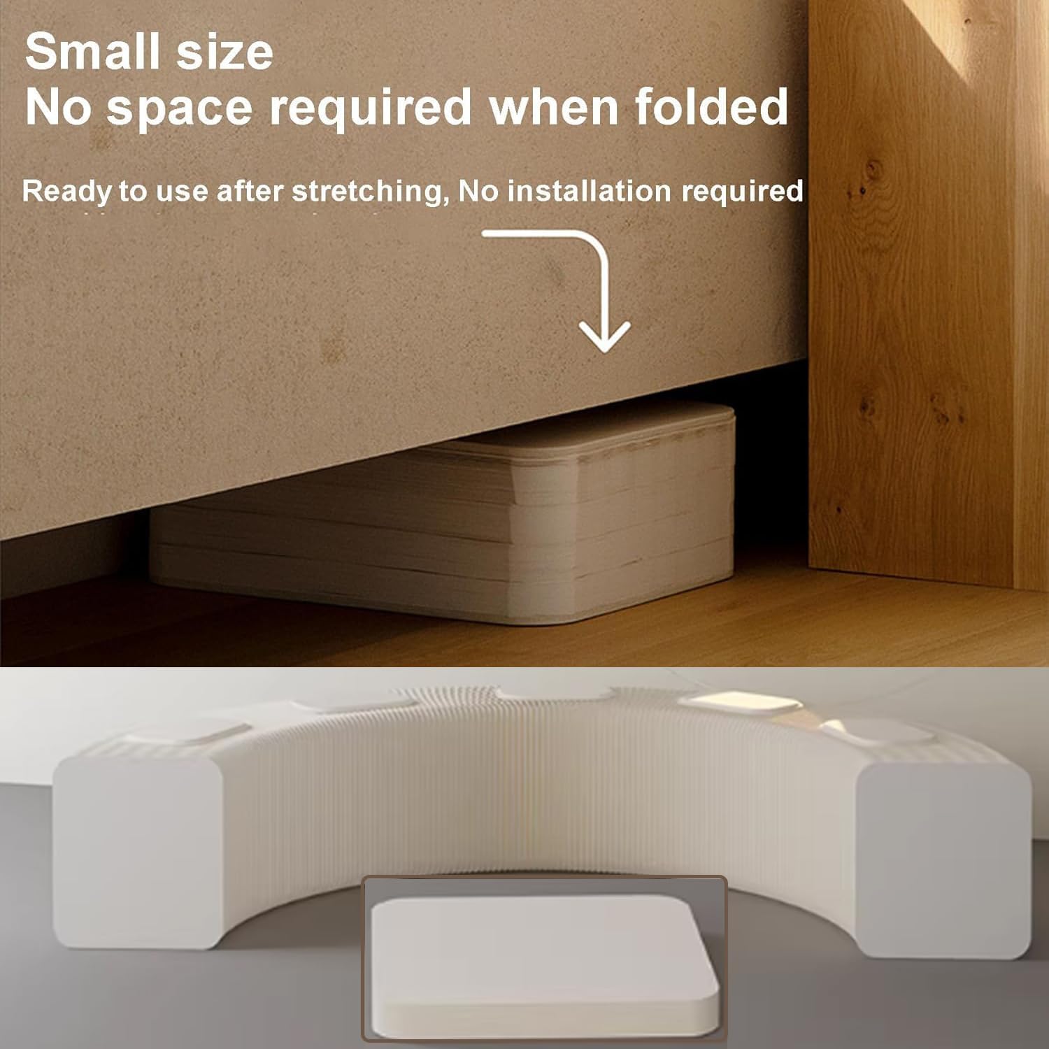 Folding Paper Stool with Cushion, 330 lbs Honeycomb Paper Bench, Accordion Telescopic Portable Kraft Paper Bench for Versatile Seating in Living Room, Office, Decorative Chair Stool (Red, 6 Seats)