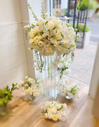 31.5inch 10 Set Acrylic Flower Vase Column Stand Wedding Flower vase Wedding Centerpieces for Tables