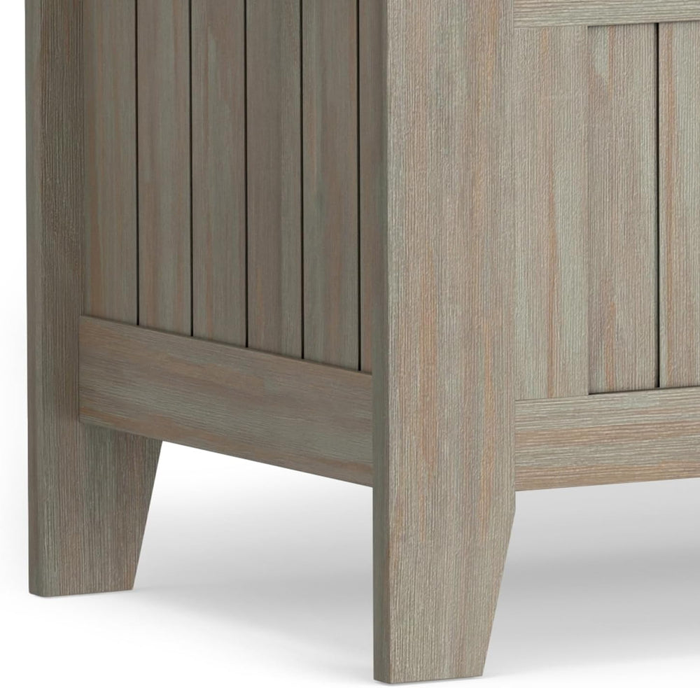 SIMPLIHOME Acadian Solid Wood 48 inch Wide Storage Bench that Seats 2 and 36 ...