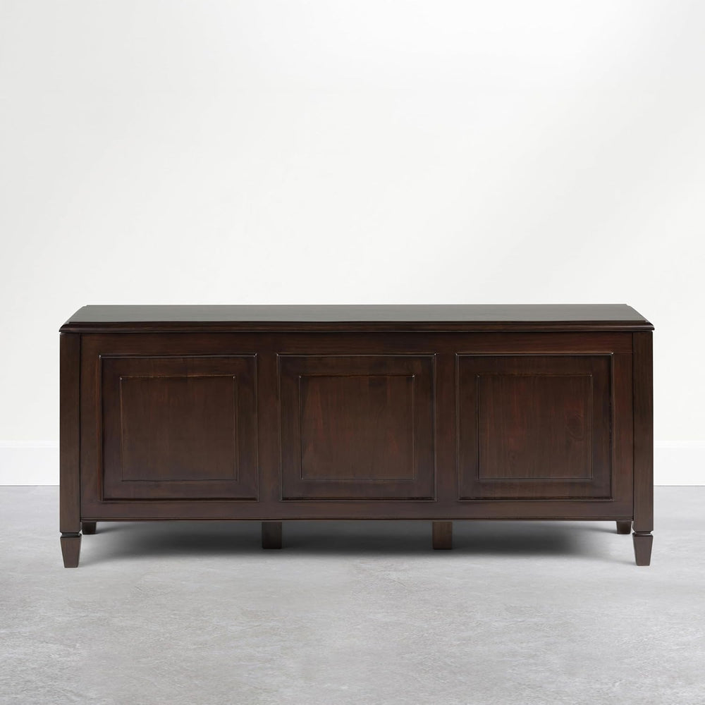 SIMPLIHOME Connaught Entryway Storage Bench - 51 inch Wide Solid Wood Storage...