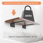 L Shelf Brackets10 inch, Black Heavy Duty Iron Shelf Brackets, Industrial Modern Floating Shelf Support for Wall Mount Shelves