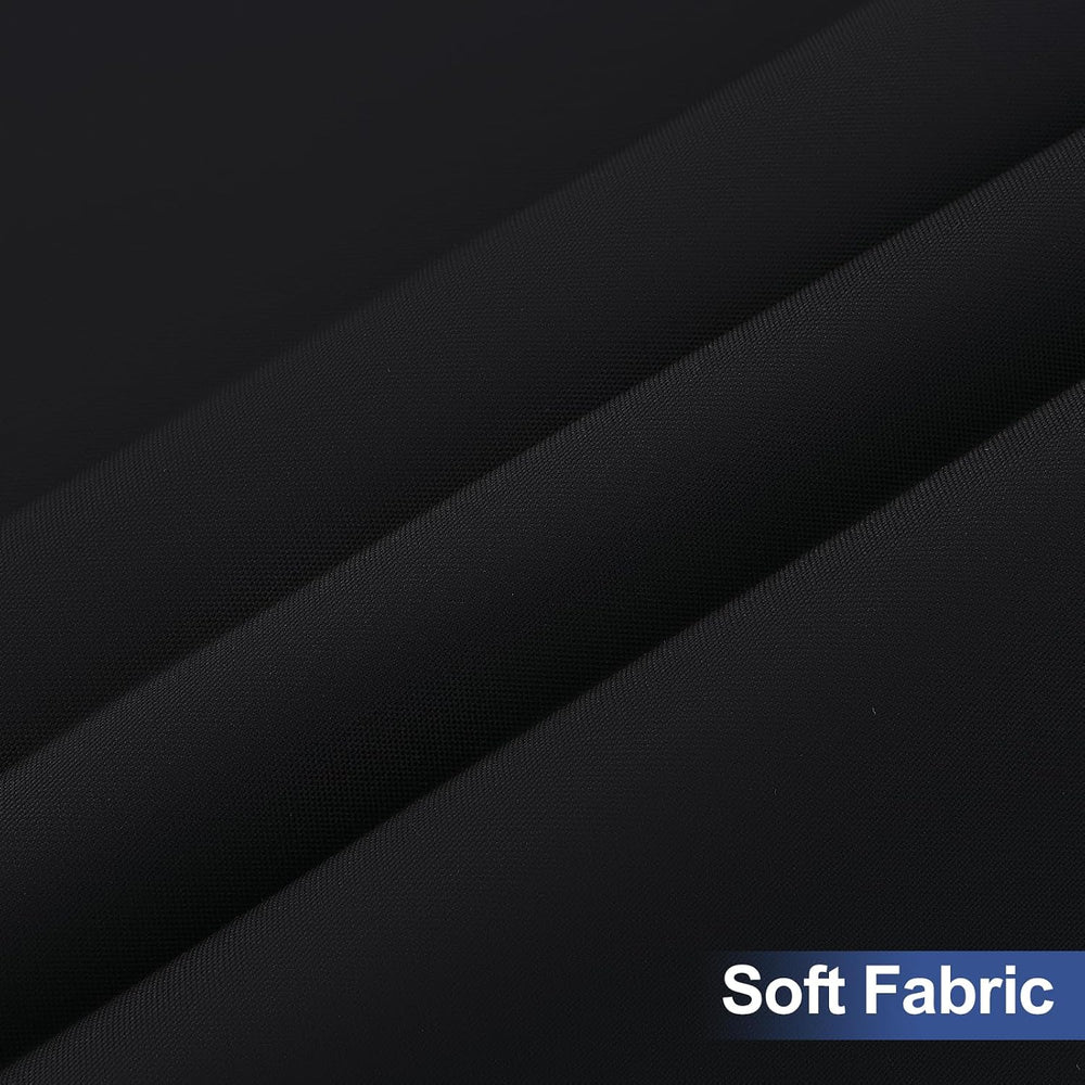 homing 4 Packs 6 Foot Rectangle Black Elastic Fitted Table Cloth