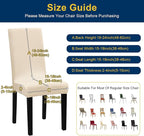 Chair Covers, Stretch Kitchen Dining Room Chair Covers Set of 6, Removable Washable Dining Chair Slipcovers for Home, Hotel, Banquet