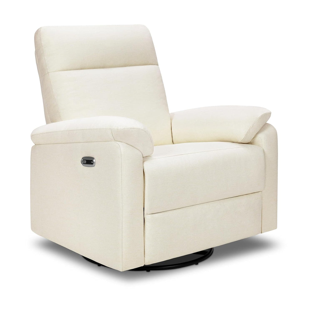 Davinci Suzy Electronic Swivel Recliner with USB Port in Vanilla, GREENGUARD ...