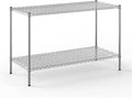 24" Deep x 54" Wide x 34" Height Wire Shelving Kit | 2-Tier | NSF Commercial Storage Rack Unit