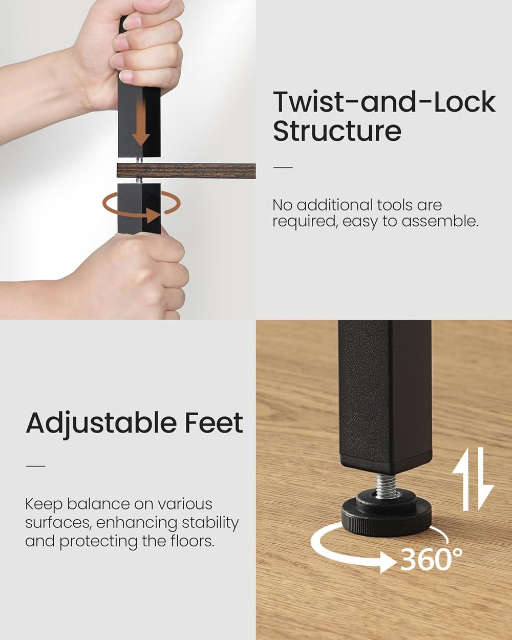 CHOEZON Narrow Side Table and Mini Fridge Stand with Storage, Skinny End Tabl...