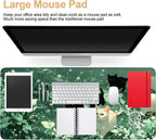 Large Mouse Pad, Cute Cat Gaming Mouse Pad Desk Mat, Non-Slip Base Extended Keyboard Mat, Thick 3mm Smooth Surface Mousepad for Office & Home, 35.5 x 15.8 Inch