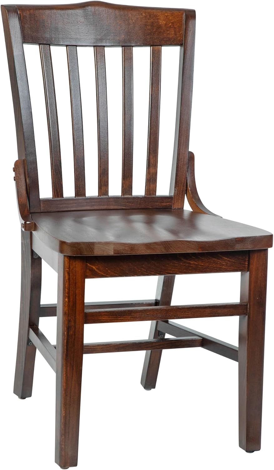 Flash Furniture Hercules Wood School House Back Restaurant Chair, Walnut