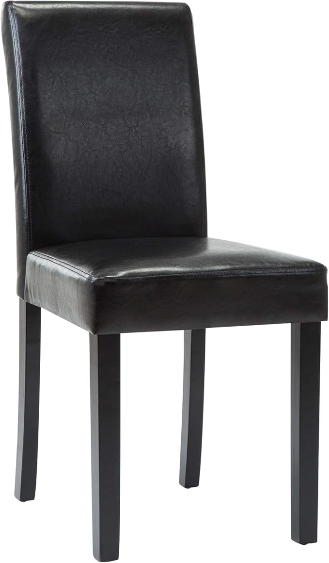 LSSPAID Dining Chairs Set of 2, PU Leather Padded Upholstered Modern Parson C...