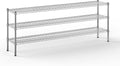 14" Deep x 72" Wide x 27" Height Wire Shelving Kit | 3-Tier | NSF Commercial Storage Rack Unit