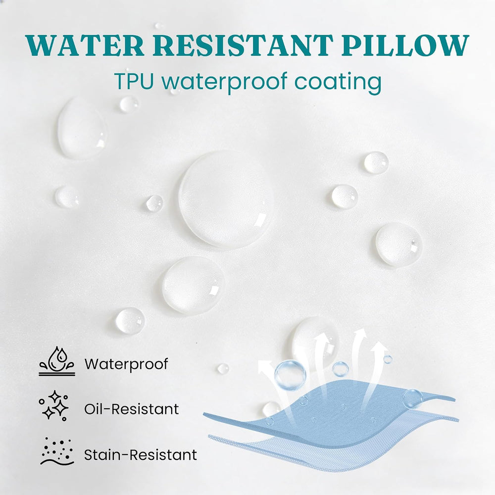 Oubonun Waterproof Outdoor Pillow Inserts 18 x 18 Set of 4, Square Pillows