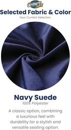 ULTIMATE SACK 6ft Bean Bag Chair, Oversize Bean Bag Chair for Adults, Comfy Chair Bean Bag Couch Lounge Sofa Loveseat Furniture | Navy Suede