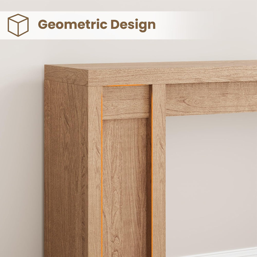 GAOMON 70.9" Farmhouse Cherrywood Console Table - 1.9" Thick Top (3...