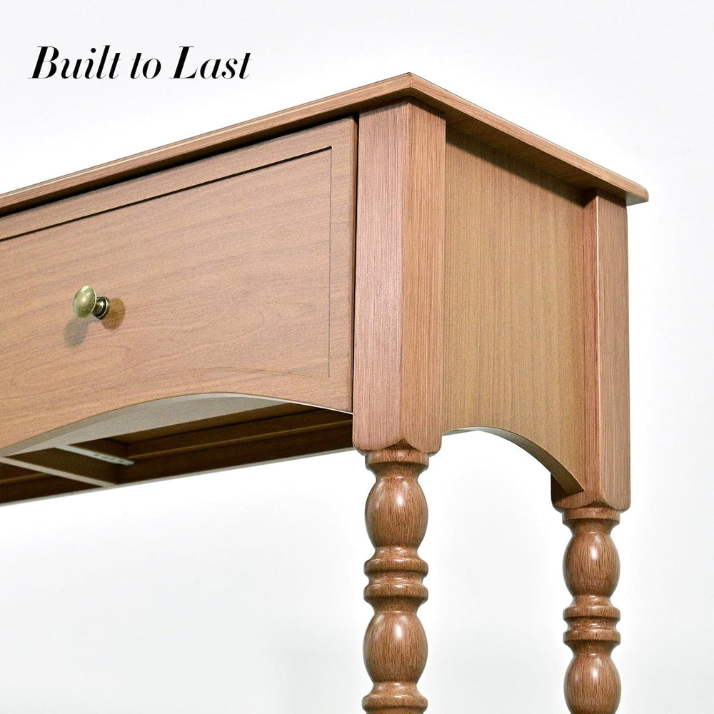 JOINICE Console Table with Scalloped Drawers for Entry Way, Living Room | Nar...