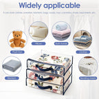 12 Pack Clear Storage Bags with Zipper 12L Blanket Storage Bag Waterproof Dustproof Bedding Storage Organizer Foldable Clothes Containers with Handle for Comforter Sweater Sheet 15.7x11.8x3.9 Inch
