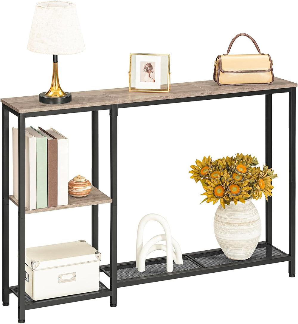 HOOBRO Narrow Console Table, Sofa Table, 44.9" Skinny Entryway Table | L...