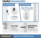 HOMEDANT 5 Tier Laminated White Boltless Metal Shelving Unit Adjustable Garage Storage Utility Rack Heavy Duty Shelves Organization Multipurpose Shelf Warehouse Pantry 28" W x 12.3" D x 59.5" H 3Pack