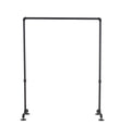 William Roberts Vintage Industrial Heavy Duty Hanging Rod Garment Rolling Closet Organizer Rack (48 in., Flange Feet)