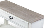 Baxton Studio Dauphine Traditional French 1-Drawer Accent Console Table, White