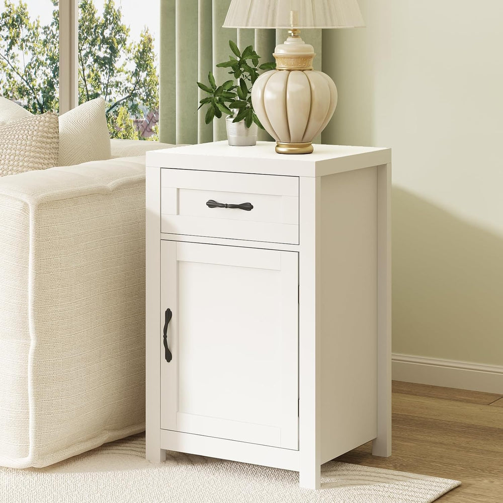 CARPETNAL Night Stand Nightstand with Drawer Storage Bed Side Table End Table...